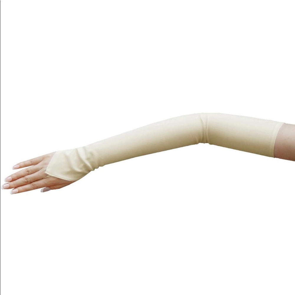 Bridal Gloves Satin, Fingerless, Ivory